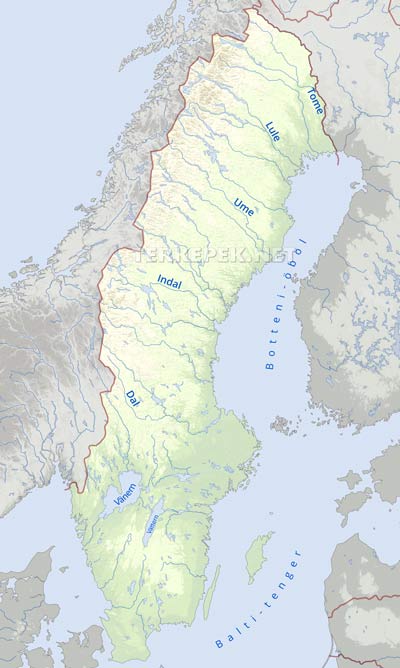 Svédország vízrajza