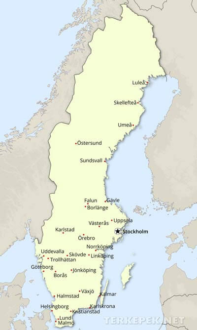 Svédország városai